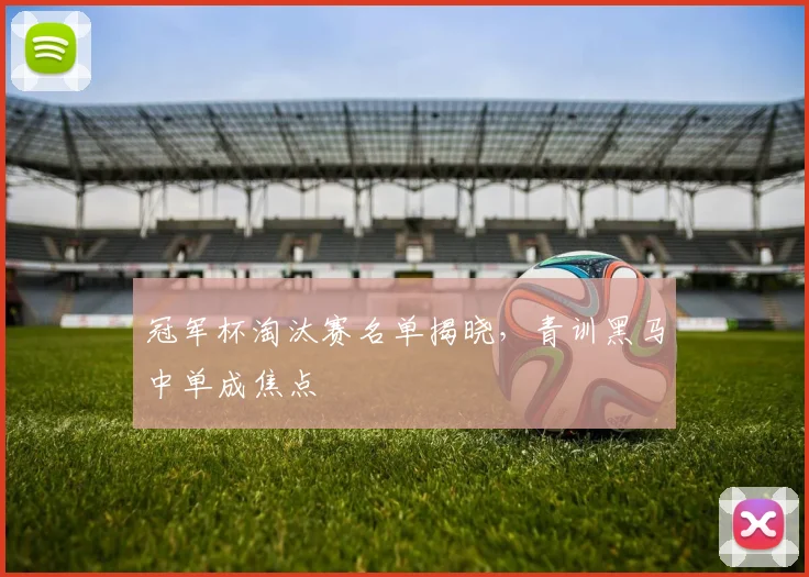 冠军杯淘汰赛名单揭晓，青训黑马中单成焦点